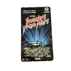 vtg 1986 Invaders from Mars VHS Tobe Hooper Film Media Cannon Video movie